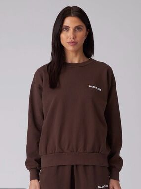 TALENTLESS Crewneck Sweatshirt in Brown
